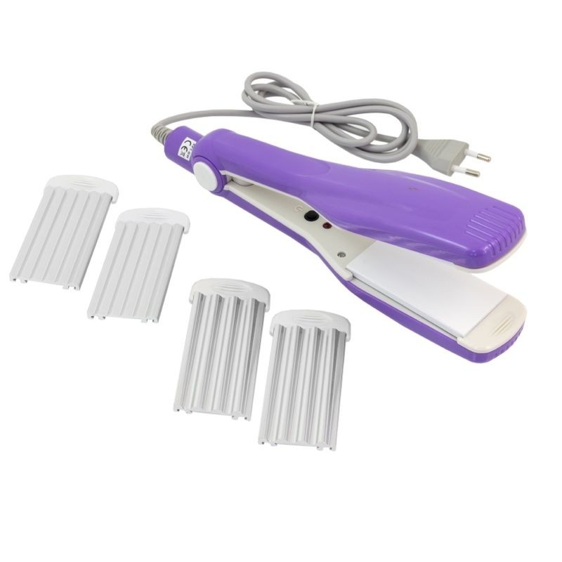 Placa pentru indreptat si creponat par, 3 in 1, 20W, 160 grade, aluminiu - imagine 5